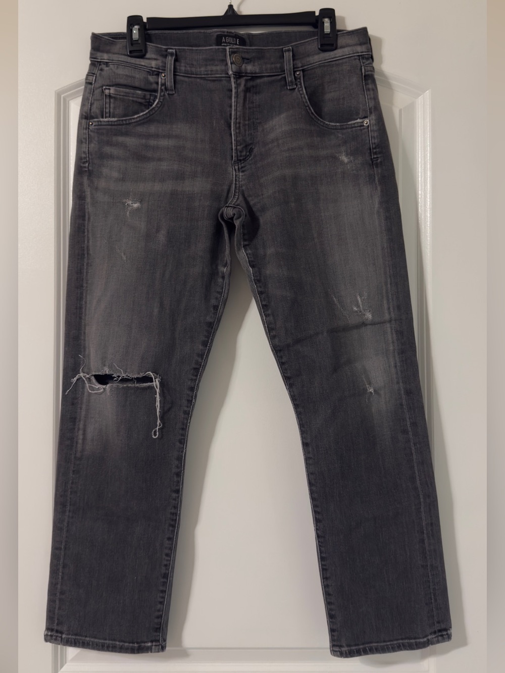 A Gold E Distressed Jeans